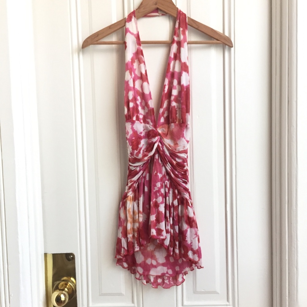 Diane von Furstenberg Pink Halter Top - Picture 4 of 7